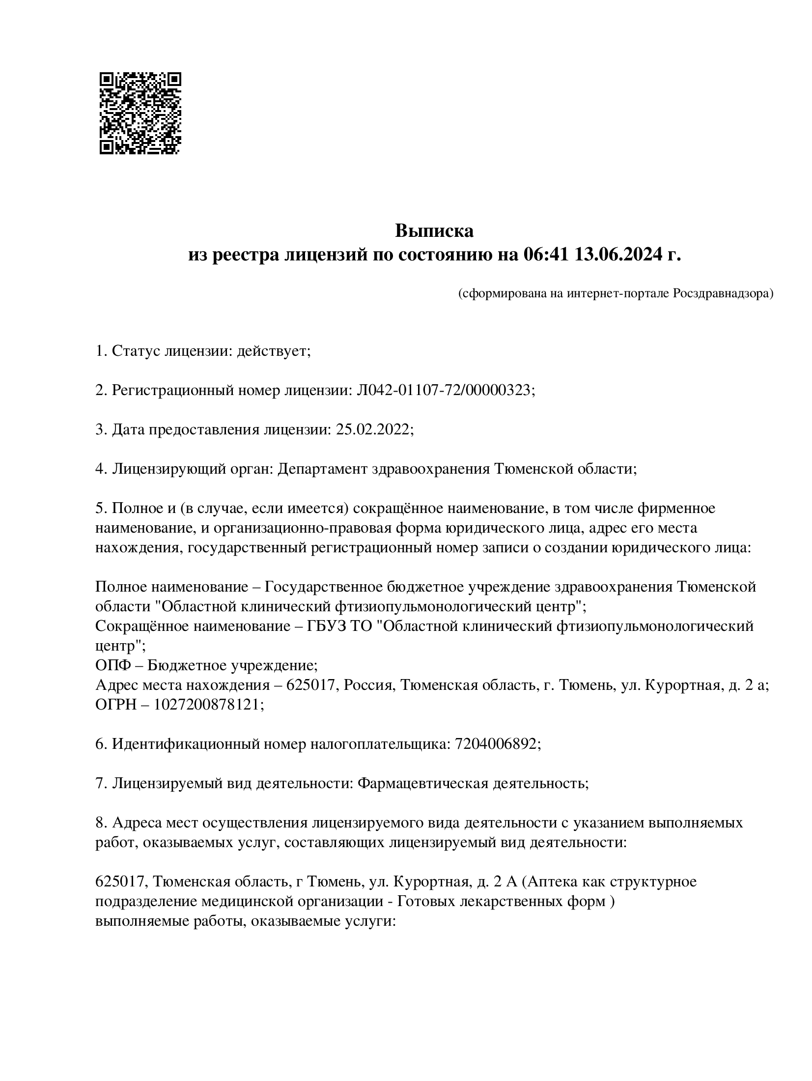 Лицензия на фармацевтическую деятельность 