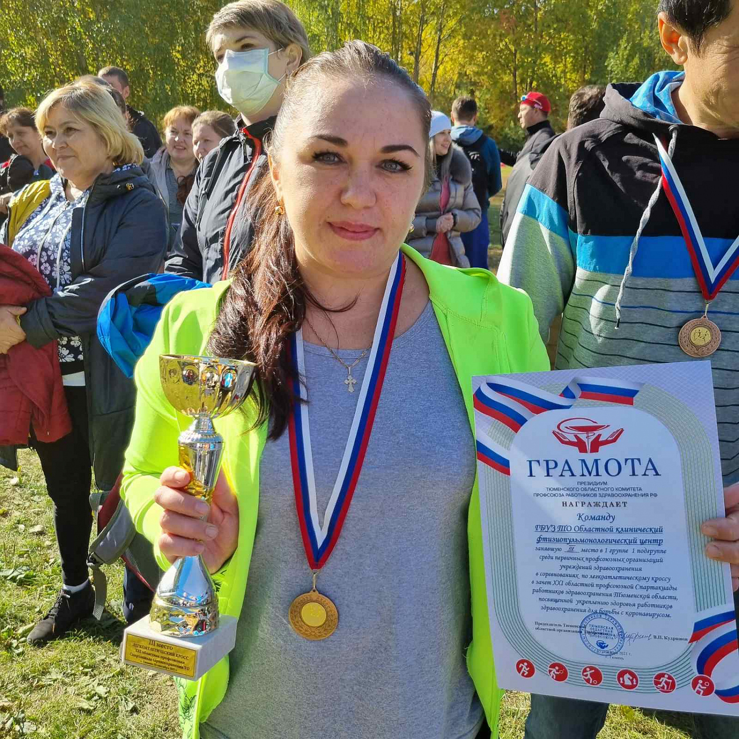 3 МЕСТО В ЛЕГКОАТЛЕТИЧЕСКОМ КРОССЕ